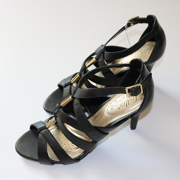 Dexflex Comfort Shoes Dexflex Missy Black Strappy Heels 9 Poshmark